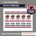 Arizona Cardinals Ticket Invitation - Editable PDF file