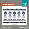 New York Yankees Baseball Ticket Invitation with FREE Thank you Cards