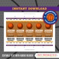 Basketball Ticket Invitation + FREE Thank you Cards! (Los Angeles Lakers) 
