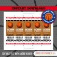 Basketball Ticket Invitation + FREE Thank you Cards! - (Chicago Bulls) 