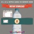 Camp Out / Camping Party Printable Birthday Bottle Labels 