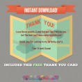 Camp Out / Camping Birthday Party Printable Invitation with FREE Thank you Card