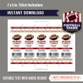 San Francisco 49ers Ticket Invitation - Editable PDF file