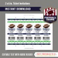 Seattle Seahawks Ticket Invitation - Editable PDF file