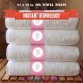 Spa Party Printable Birthday Bottle Labels / Towel Wraps 