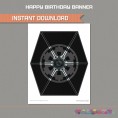 Star Wars Party Printable Birthday Banner with Spacers 