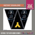 Star Wars Party Printable Birthday Banner with Spacers 