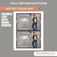 Star Wars Party Printable Invitation with FREE Thank you Card (Han Solo)