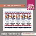 Sports Ticket Invitation with FREE Thank you Card! (for two boys) 