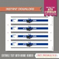 ATV Party Bottle Labels, 4 Wheeler Party Napkin Rings