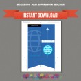 Airplane Boarding Pass Invitation with FREE Thank You Card 
