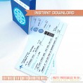 Vintage Airplane Birthday Party Printable Collection & Invitation (Pan Am or Regular Style)