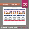 All Star Sports Ticket Invitation with FREE Thank you Card