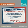 Baseball Party Ticket Invitation with FREE Thank you Cards!