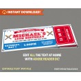 Baseball Party Ticket Invitation