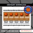 Basketball Ticket Invitation + FREE Thank you Card! - (San Antonio Spurs) 