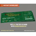 Surprise Trip Merry Christmas Boarding Pass V