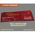 Surprise Trip Merry Christmas Boarding Pass VI