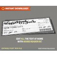 Surprise Trip Happy New Year Boarding Pass II