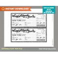 Surprise Trip Happy New Year Boarding Pass II