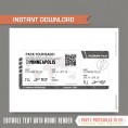 Editable Airplane Boarding Pass (Glitter Silver)