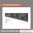 Editable Airplane Boarding Pass (Glitter Silver)