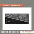 Editable Airplane Boarding Pass (Glitter / Chalkboard)