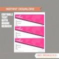 Editable Airplane Boarding Pass (Pink)