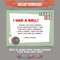 Vintage Bowling Party Printable Collection & Invitation 