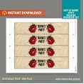 Bug Party Bottle Labels, Bug Party Napkin Rings 