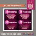 Disco Party Ticket Invitation with FREE Thank you Card