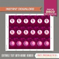 Disco Party Mini Chocolate Wrappers 