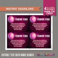 Disco Party Thank You Card