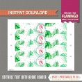 Flamingo Party Bottle Labels