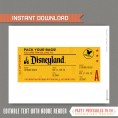 Editable Surprise Trip Ticket to Disneyland / Disneyworld (Vintage Coupon Style)