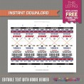 Ice Hockey Ticket Invitation with FREE Thank you Card