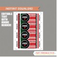 Ice Hockey Ticket Invitations (Chicago Blackhawks)