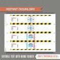 Laser Tag Party Bottle Labels / Laser Tag Party Napkin Rings (Ink Saver) 