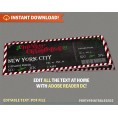 Surprise Trip Merry Christmas Boarding Pass III
