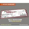 Surprise Trip Merry Christmas Boarding Pass II