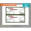 Surprise Trip Merry Christmas Boarding Pass