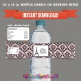 Parisian Party Printable Birthday Bottle Labels 