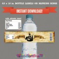 Pirate Party Printable Birthday Bottle Labels 
