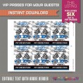 Race Car Party Pit Crew Pass (Blue)