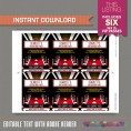 Red Carpet Party Pass Printable Invitation
