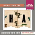 Reptile Party Banner with Spacers