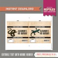 Reptile Party Standard size Chocolate Wrappers