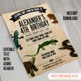 Reptile Party Invitations & Decorations 