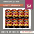 Rockstar Party Favor Tags / Rockstar Thank you Tag