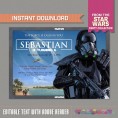 Star Wars Party Rogue One Invitation (Death Trooper) 